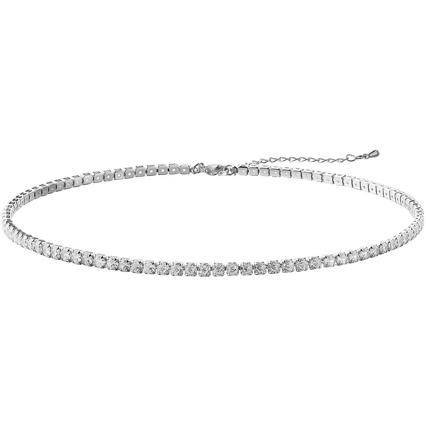 3mm CZ Tennis Chain Necklace