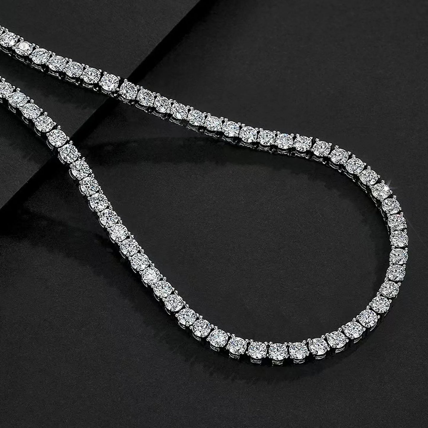 3mm CZ Tennis Chain Necklace