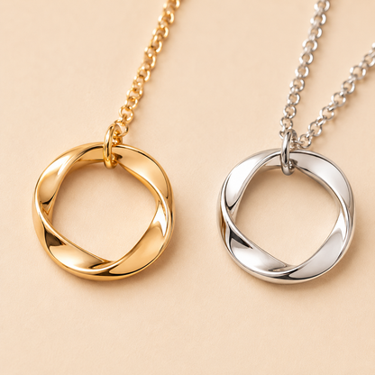 Chunky Circle Pendant Necklace