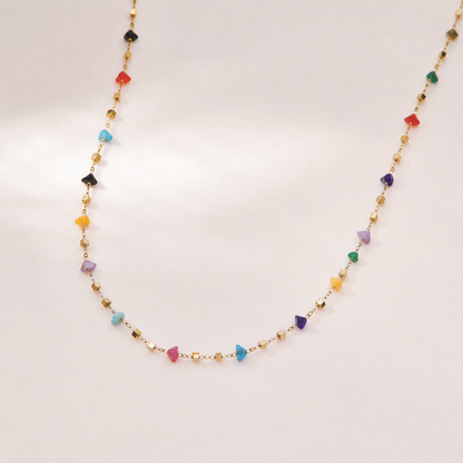 Crystal Square Chain Necklace