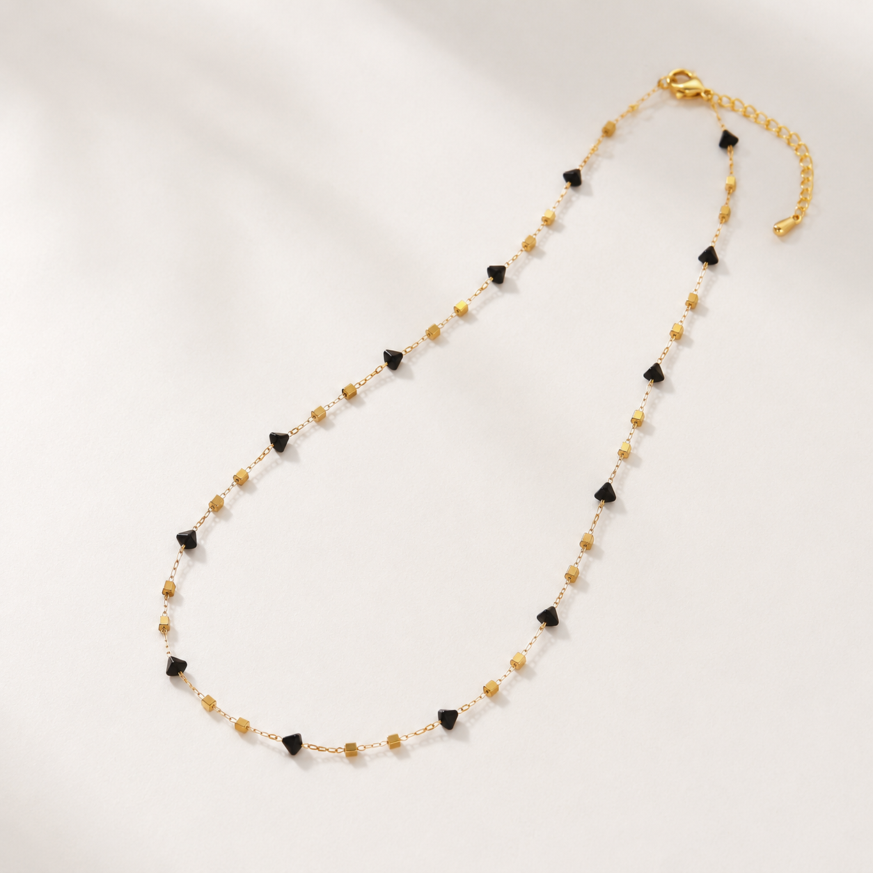 Crystal Square Chain Necklace