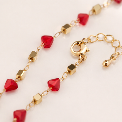 Crystal Square Chain Necklace