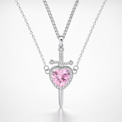 Cupid Heart Arrow Pendant Necklace