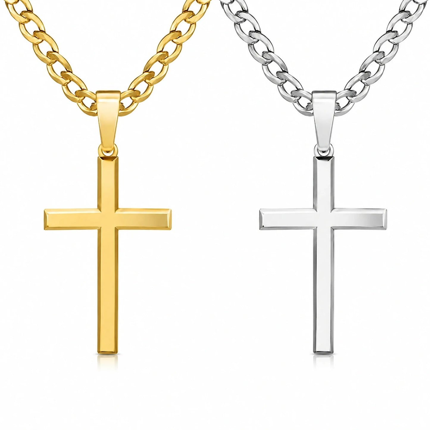 Men’s Stainless Steel Cross Necklace