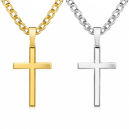 Men’s Stainless Steel Cross Necklace