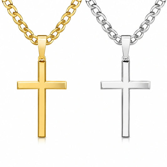 Men’s Stainless Steel Cross Necklace