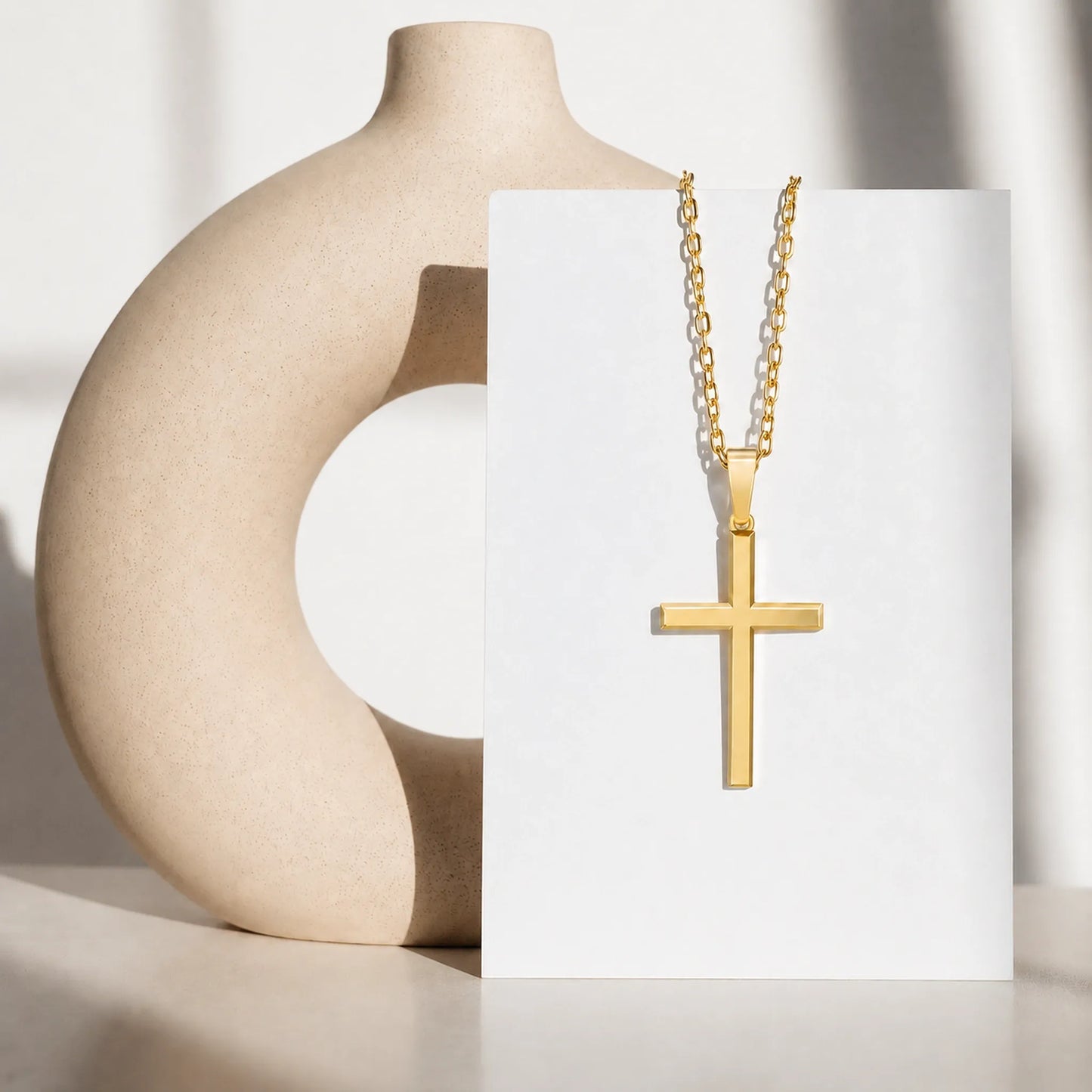 Men’s Stainless Steel Cross Necklace