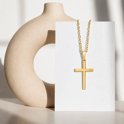 Men’s Stainless Steel Cross Necklace