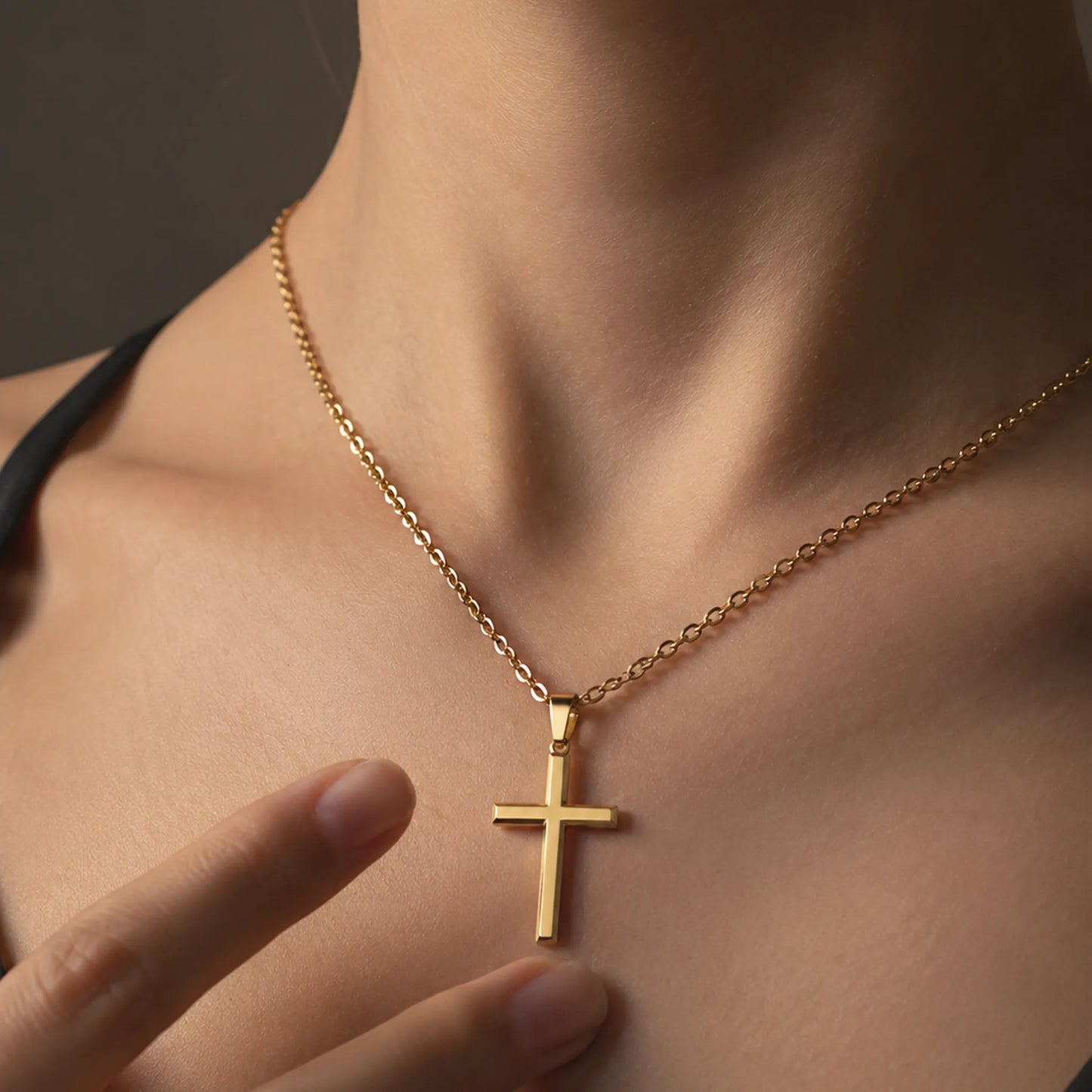 Men’s Stainless Steel Cross Necklace