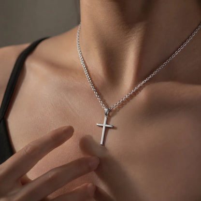 Men’s Stainless Steel Cross Necklace