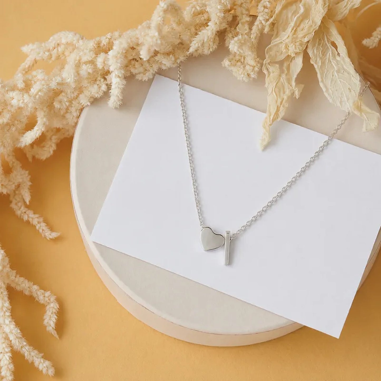 Personalized Heart Initial Necklace