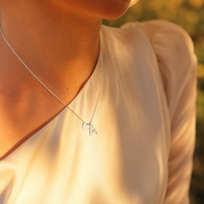 Personalized Heart Initial Necklace