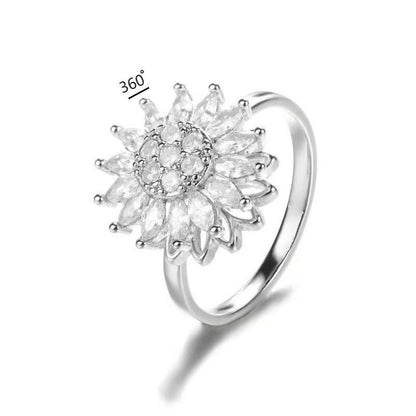 Rotating Sunflower Jewelry Set