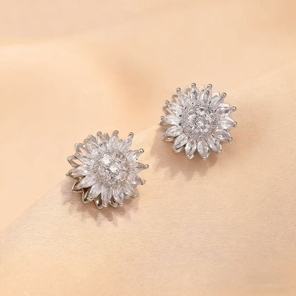Rotating Sunflower Jewelry Set