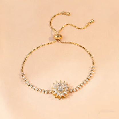 Rotating Sunflower Jewelry Set