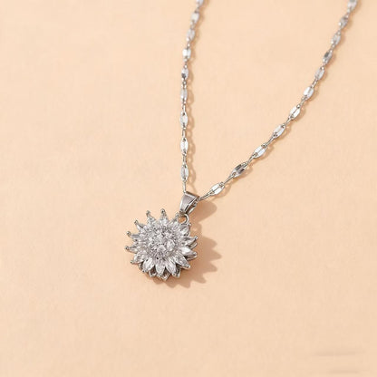 Rotating Sunflower Jewelry Set