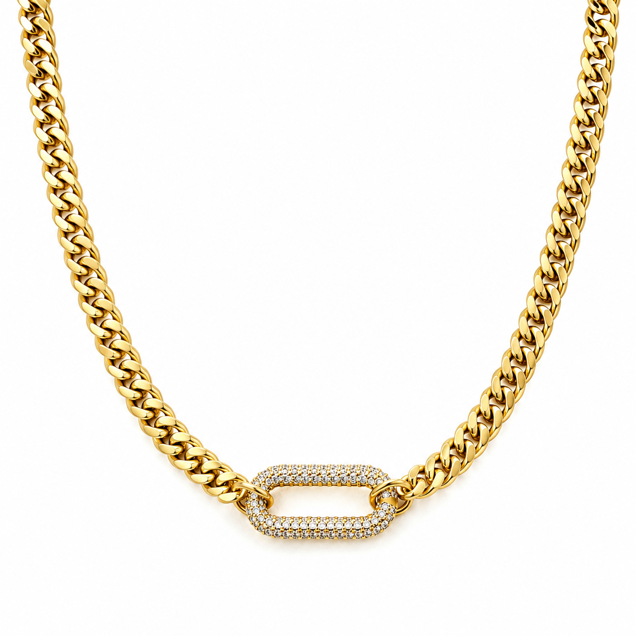 Stainless Steel Cuban Link Necklace