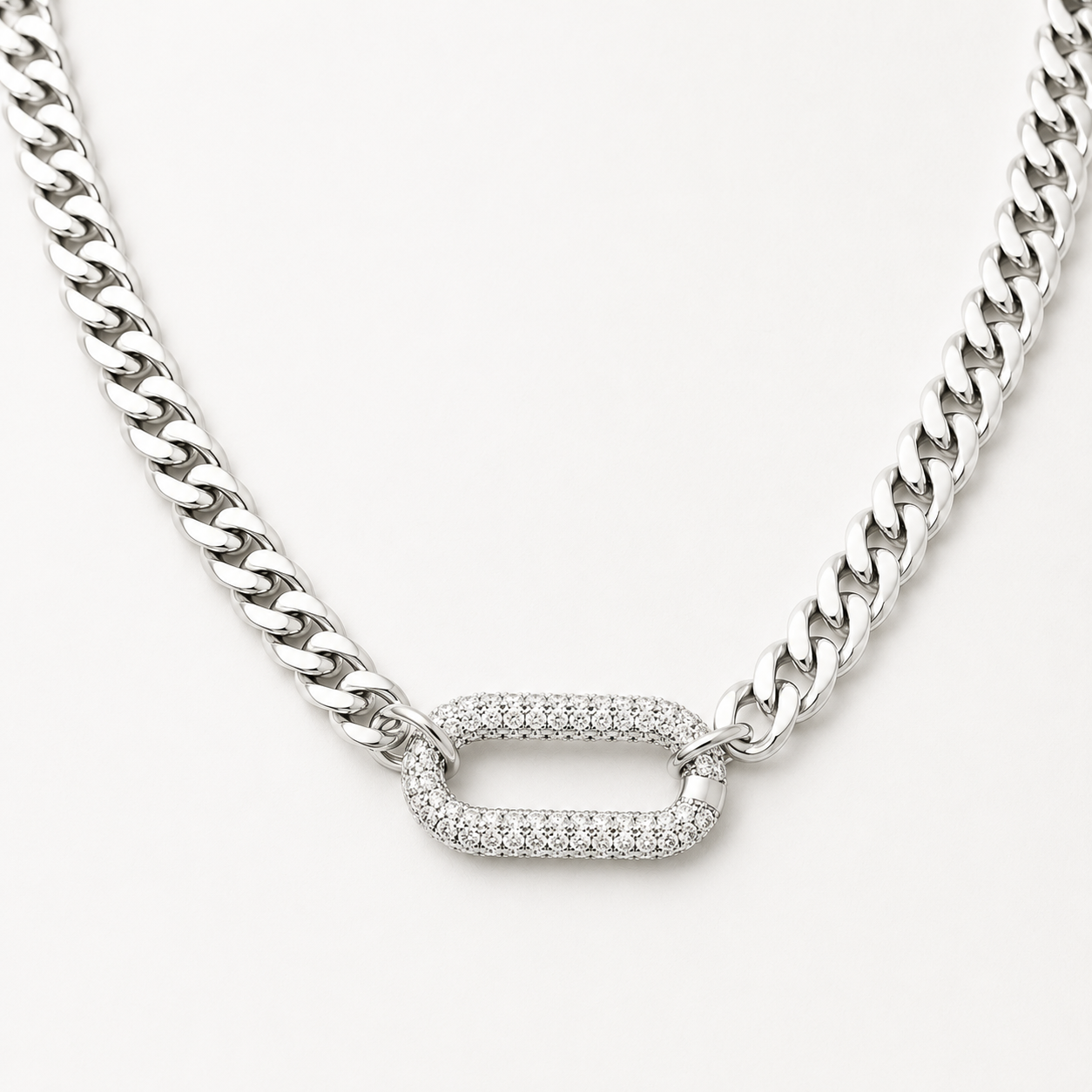 Stainless Steel Cuban Link Necklace