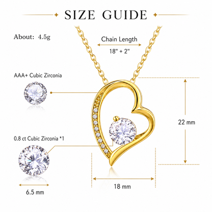 Eternal Heart Pendant Necklace