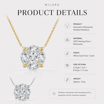 Timeless Moissanite Pendant Necklace