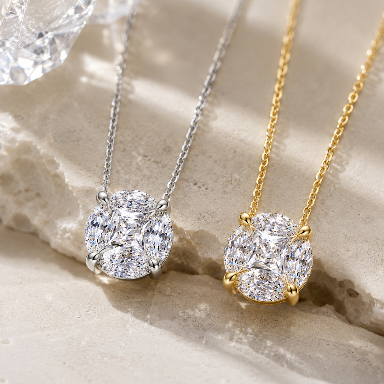 Timeless Moissanite Pendant Necklace