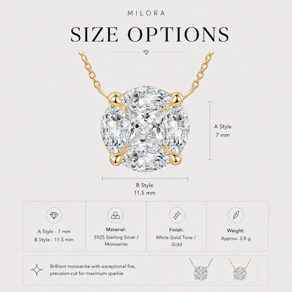 Timeless Moissanite Pendant Necklace