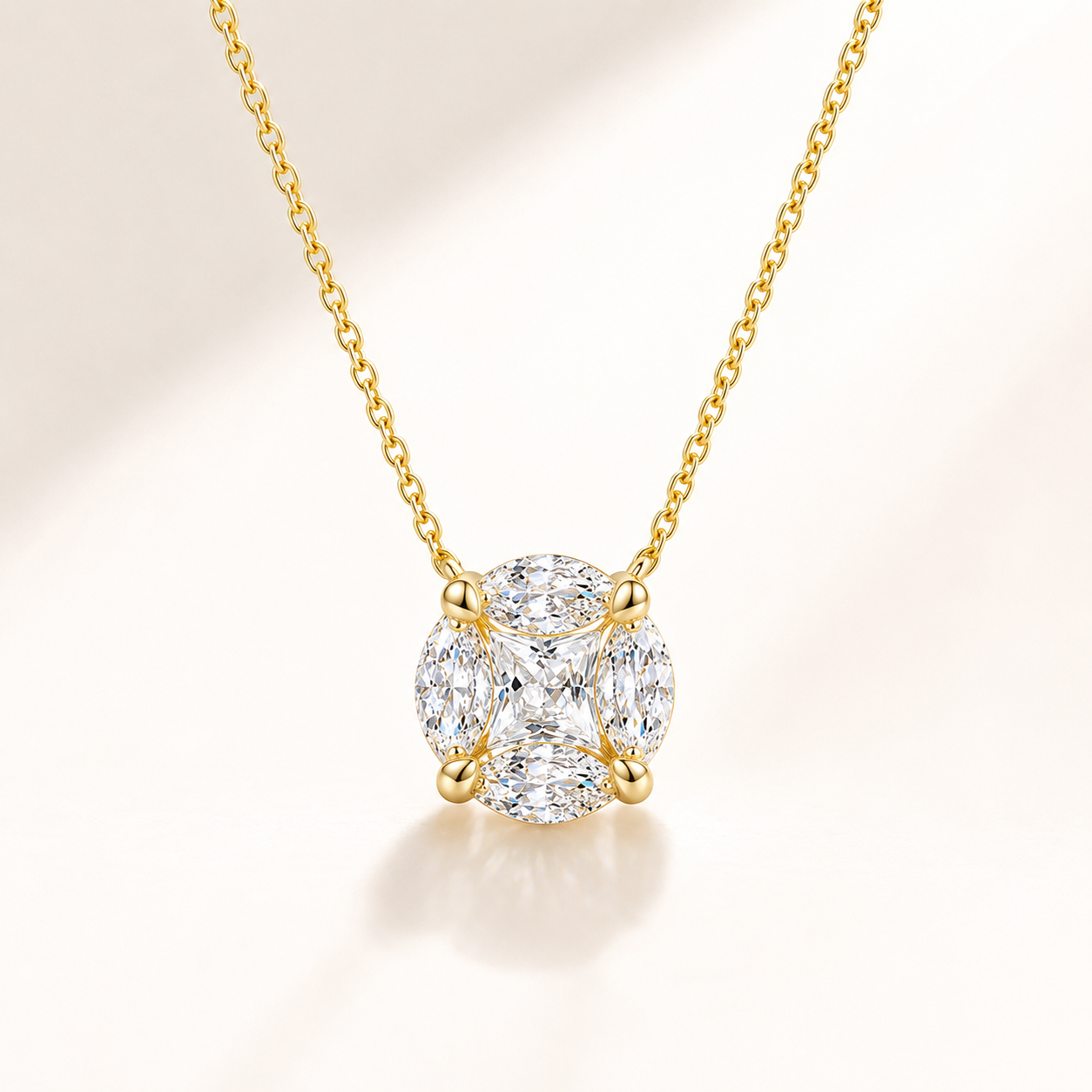 Timeless Moissanite Pendant Necklace