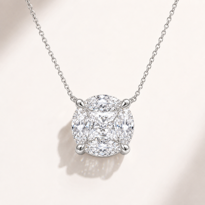 Timeless Moissanite Pendant Necklace